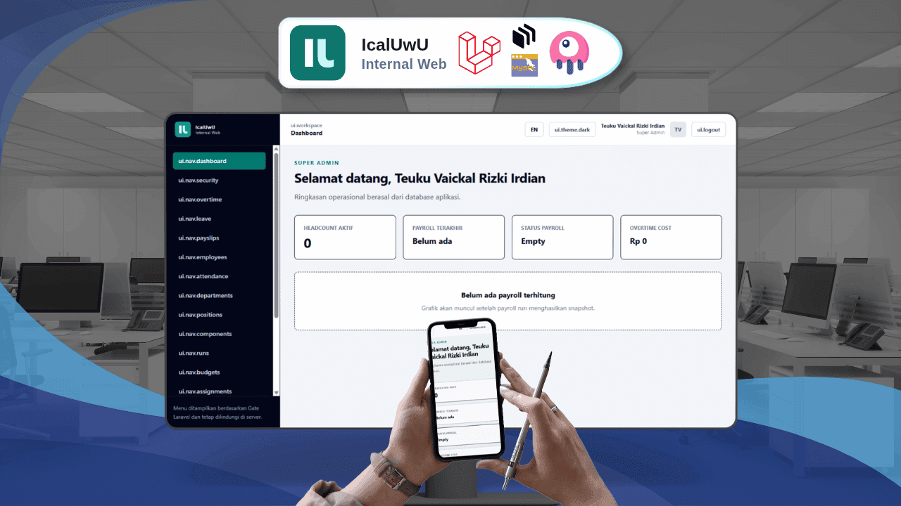 Membangun Aplikasi Internal Karyawan dari Nol - Payroll, PPh 21, BPJS, Livewire